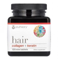 Youtheory, Hair, Collagen + Keratin, 120 Mini Tablets