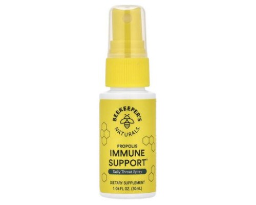 Beekeeper's Naturals, Propolis Immune Support, Daily Throat Spray, 1.06 fl oz (30 ml) Beekeeper's Naturals, Propolis Immune Support, Daily Throat Spray, 1.06 fl oz (30 ml)