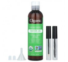 Cliganic, 100% Pure & Natural, Organic Castor Oil, 8 fl oz (240 ml)