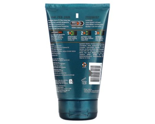 Himalaya, Men, Intense Oil Clear, Lemon Face Wash, 3.4 fl oz (100 ml) Himalaya, Men, Intense Oil Clear, Lemon Face Wash, 3.4 fl oz (100 ml)