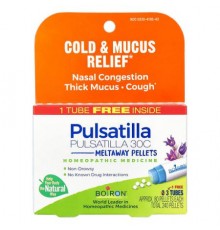 Boiron, Pulsatilla, Meltaway Pellets, 30C, 3 Tubes, 80 Pellets Each