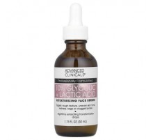 Advanced Clinicals, 10% Glycolic + Lactic Acid Serum, 1.75 fl oz (52 ml)