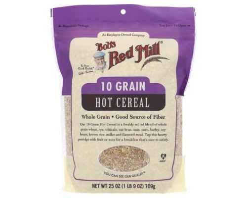 Bob's Red Mill, 10 Grain Hot Cereal, Whole Grain, 25 oz (709 g) Bob's Red Mill, 10 Grain Hot Cereal, Whole Grain, 25 oz (709 g)