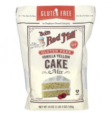 Bob's Red Mill, Vanilla Yellow Cake Mix, Gluten Free, 19 oz (539 g)