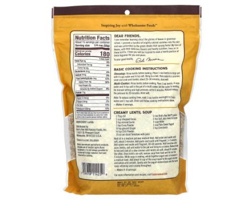 Bob's Red Mill, Brown Lentils, 27 oz (765 g) Bob's Red Mill, Brown Lentils, 27 oz (765 g)