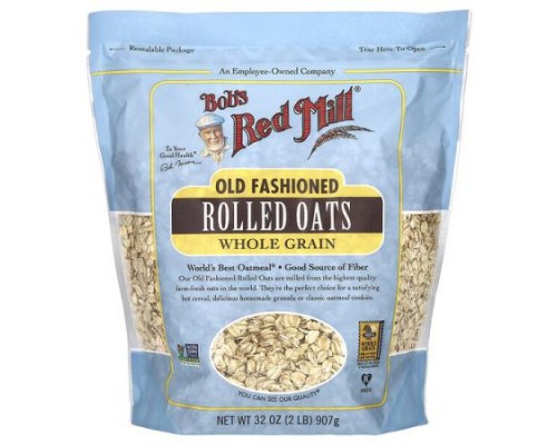 Bob's Red Mill, Old Fashioned Rolled Oats, Whole Grain, 32 oz (907 g) Bob's Red Mill, Old Fashioned Rolled Oats, Whole Grain, 32 oz (907 g)