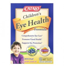 CATALO, Children's Eye Health Formula, Blueberry, 60 Chewable Tablets