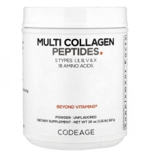 Codeage, Multi Collagen Peptides Powder, Unflavored, 20 oz (567 g)