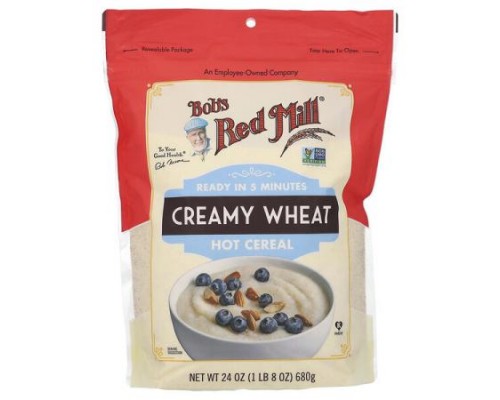 Bob's Red Mill, Creamy Wheat Hot Cereal, 24 oz (680 g) Bob's Red Mill, Creamy Wheat Hot Cereal, 24 oz (680 g)