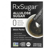 RxSugar, Allulose Sugar, 30 Stick Packs, 0.35 oz (10 g) Each