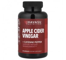 Havasu Nutrition, Apple Cider Vinegar + Cayenne Pepper , 60 Capsules