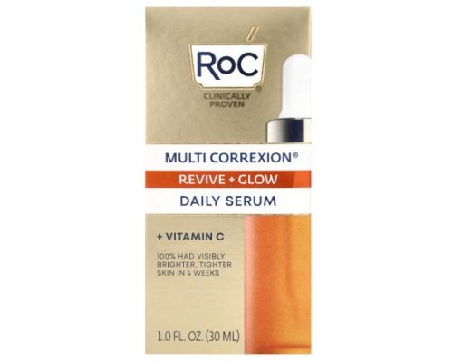 RoC, Multi Correxion, Revive + Glow, Daily Serum + Vitamin C, 1 fl oz (30 ml)