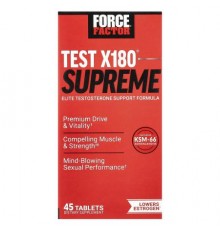 Force Factor, Test X180® Supreme, 45 Tablets