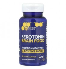 Natural Stacks, Serotonin Brain Food™, 60 Vegan Capsules