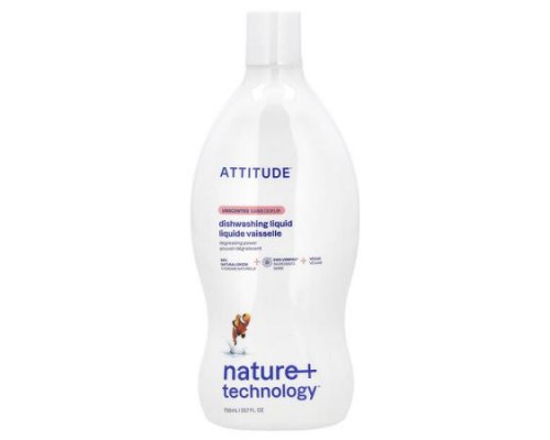 ATTITUDE, Dishwashing Liquid, Unscented, 23.7 fl oz (700 ml) ATTITUDE, Dishwashing Liquid, Unscented, 23.7 fl oz (700 ml)