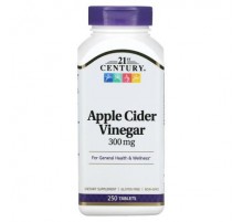 21st Century, Apple Cider Vinegar, 300 mg, 250 Tablets