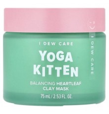 I Dew Care, Yoga Kitten, Balancing Heartleaf Clay Beauty Mask,  2.53 fl oz (75 ml)