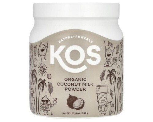 KOS, Organic Coconut Milk Powder, 12.6 oz (358 g) KOS, Organic Coconut Milk Powder, 12.6 oz (358 g)