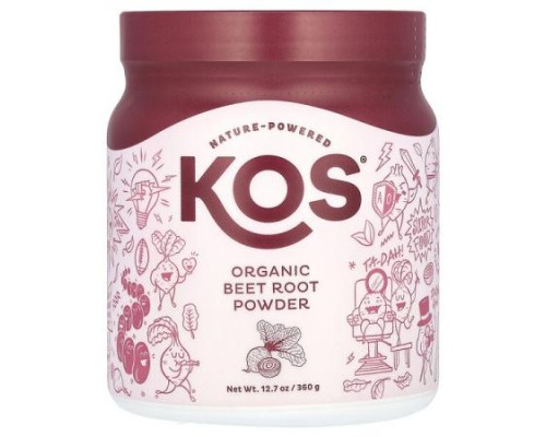 KOS, Organic Beet Root Powder, 12.7 oz (360 g)