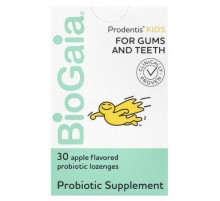 BioGaia, Prodentis Kids®, Probiotic Lozenges, Apple, 200 Million CFU, 30 Lozenges
