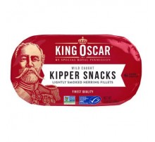 King Oscar, Kipper Snacks, Lightly Smoked Herring Fillets, 3.54 oz (100 g)