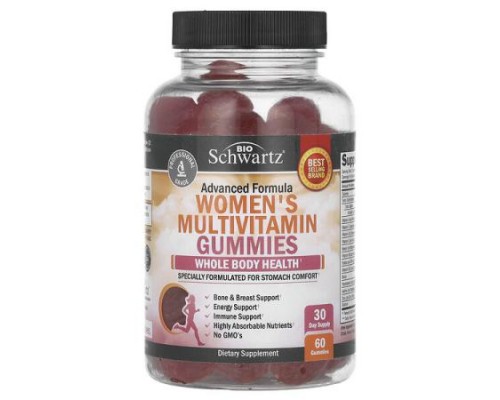 BioSchwartz, Women's Multivitamin Gummies, Advanced Formula, 60 Gummies BioSchwartz, Women's Multivitamin Gummies, Advanced Formula, 60 Gummies