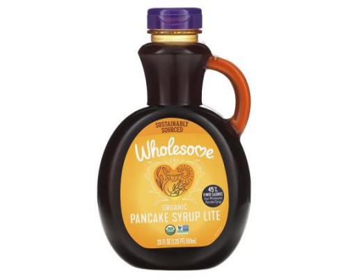 Wholesome Sweeteners, Organic Pancake Syrup, Lite, 20 fl oz (591 ml)