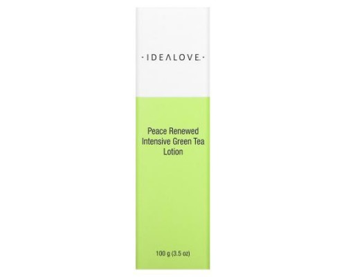 Idealove, Peace Renewed, Intensive Green Tea Lotion, 3.5 oz (100 g) Idealove, Peace Renewed, Intensive Green Tea Lotion, 3.5 oz (100 g)