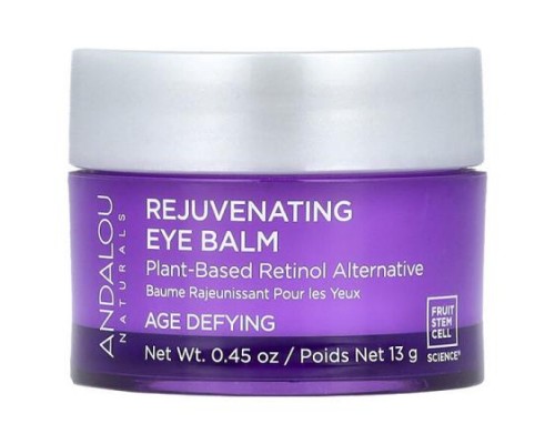 Andalou Naturals, Rejuvenating Eye Balm, Plant-Based Retinol Alternative, 0.45 oz (13 g) Andalou Naturals, Rejuvenating Eye Balm, Plant-Based Retinol Alternative, 0.45 oz (13 g)