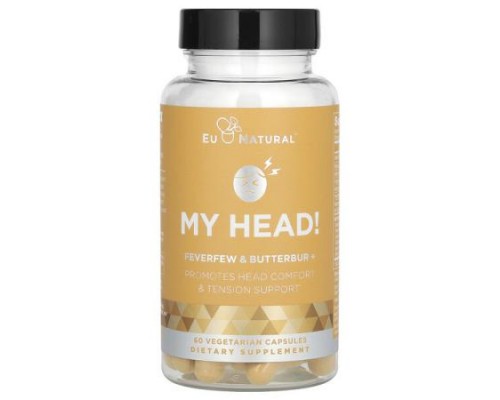 Eu Natural, My Head, Feverfew & Butterbur, 60 Vegetarian Capsules