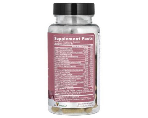 Eu Natural, Prenatal Glow, 60 Vegetarian Capsules