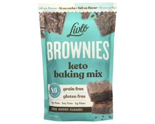 Livlo, Brownies, Keto Baking Mix, 9 oz (256 g) Livlo, Brownies, Keto Baking Mix, 9 oz (256 g)