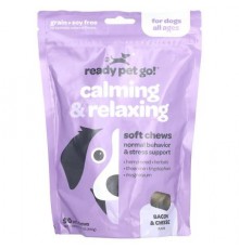 Ready Pet Go, Calming & Relaxing , For Dogs, All Ages, Bacon & Cheese, 90 Soft chews, 12.7 oz (360 g)