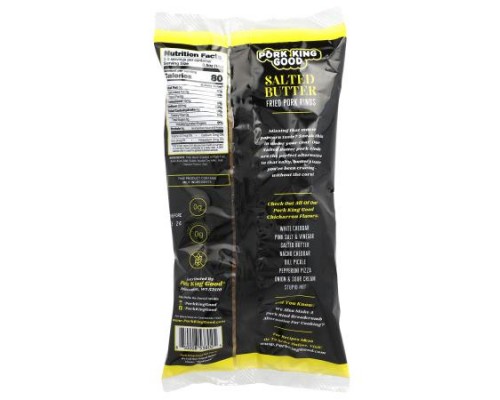 Pork King Good, Flavored Chicharrones, Salted Butter, 1.75 oz (49.5 g)