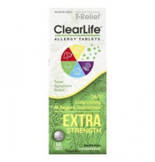 MediNatura, ClearLife™ Allergy Tablets, Extra Strength, 60 Tablets