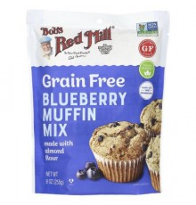 Bob's Red Mill, Grain Free Blueberry Muffin Mix, Made With Almond Flour, 9 oz (255 g)