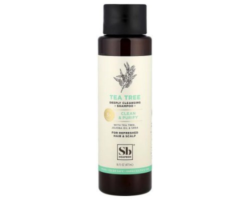Soapbox, Tea Tree Deeply Cleansing Shampoo, Clean & Purify, 16 fl oz (473 ml)