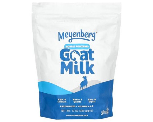 Meyenberg Goat Milk, Nonfat Powdered Goat Milk, 12 oz (340 g) Meyenberg Goat Milk, Nonfat Powdered Goat Milk, 12 oz (340 g)