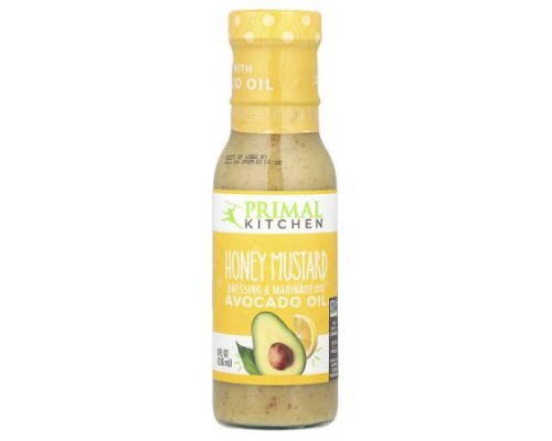 Primal Kitchen, Dressing & Marinade Made with Avocado Oil, Honey Mustard, 8 fl oz (236 ml) Primal Kitchen, Dressing & Marinade Made with Avocado Oil, Honey Mustard, 8 fl oz (236 ml)