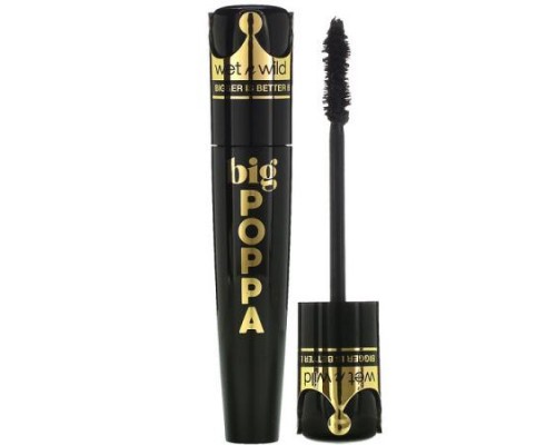 wet n wild, Big Poppa Mascara, 1111875 Blackest Black, 0.33 fl oz (10 ml)