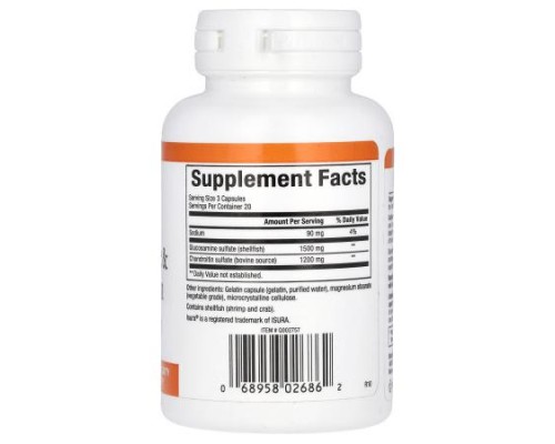 Natural Factors, Glucosamine & Chondroitin, 60 Capsules
