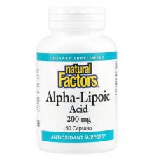 Natural Factors, Alpha-Lipoic Acid, 200 mg, 60 Capsules