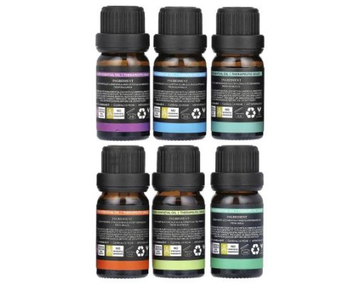 artnaturals, Top 6 Essential Oils Set, 6 Piece Set, .33 fl oz (10 ml) Each artnaturals, Top 6 Essential Oils Set, 6 Piece Set, .33 fl oz (10 ml) Each