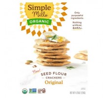 Simple Mills, Organic Seed Flour Crackers, Original, 4.25 oz (120 g)