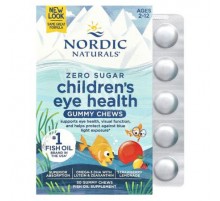 Nordic Naturals, Children's Eye Health Gummies, Zero Sugar, Ages 2-12, Strawberry Lemonade, 30 Gummy Chews