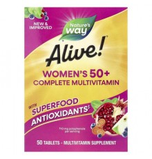 Nature's Way, Alive!® Women's 50+ Complete Multivitamin, 50 Tablets