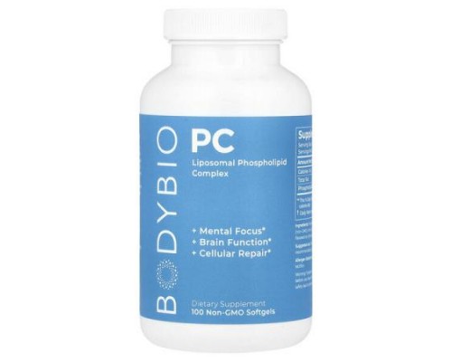 BodyBio, PC, Liposomal Phospholipid Complex, 100 Non-GMO Softgels BodyBio, PC, Liposomal Phospholipid Complex, 100 Non-GMO Softgels