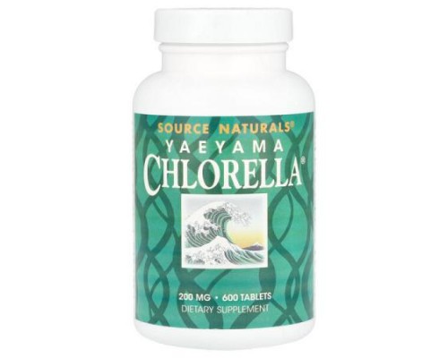 Source Naturals, Yaeyama Chlorella®, 600 Tablets, (20 mg per Tablet)