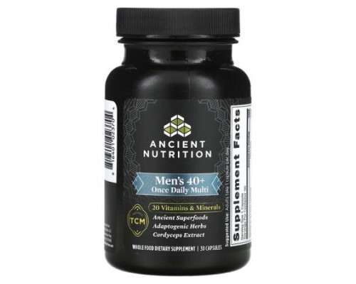 Ancient Nutrition, Men's 40+ Once Daily Multi, 30 Capsules Ancient Nutrition, Men's 40+ Once Daily Multi, 30 Capsules