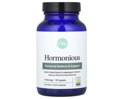 Ora, Hormonious, Hormonal Balance & Support, 90 Capsules Ora, Hormonious, Hormonal Balance & Support, 90 Capsules